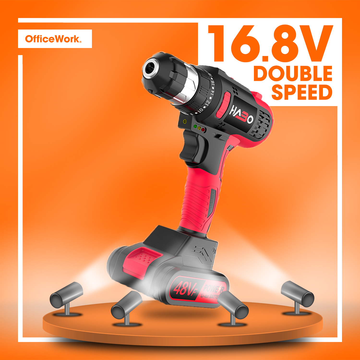 Double Speed Brushless Cordless Drill 