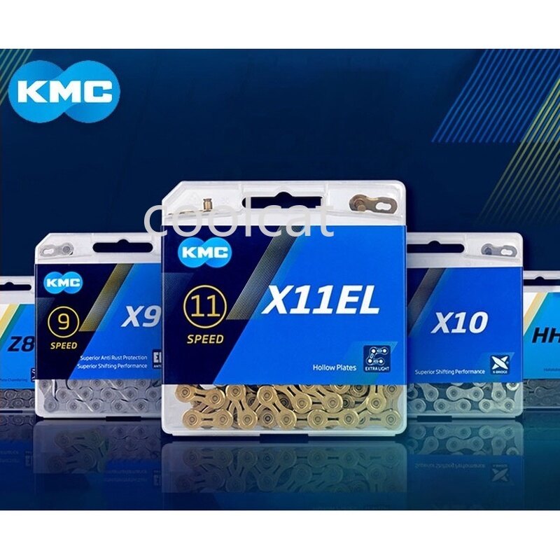 Kmc xích xe đạp x11 x11el sl xích xe đạp leo núi 10 tốc độ x10 x10el x10sl xích xe đạp 8/9/10/11/12 tốc độ cho shimano sram