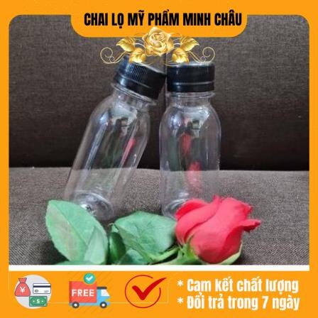 Chai nhựa pet đựng trà sữa, nước ép , sữa chua 100ml