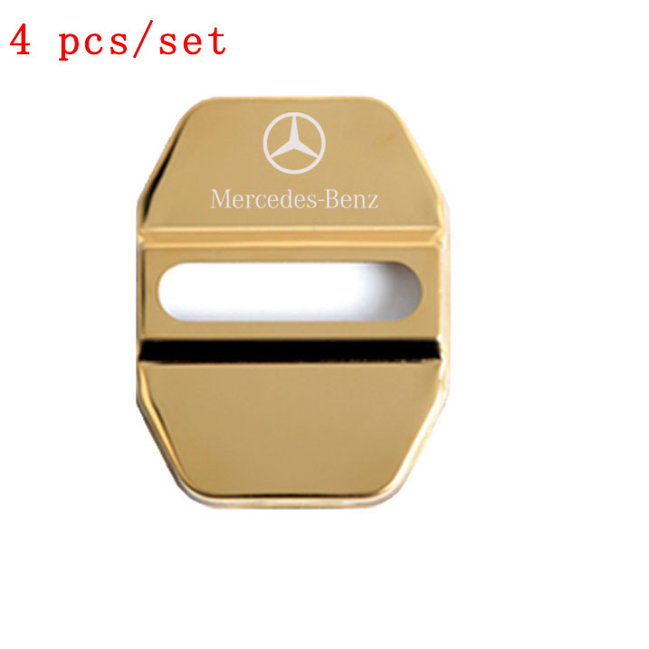 4 cái nắp khóa cửa xe hơi bằng thép không gỉ mercedes benz amg phụ kiện ô tô thích hợp cho c cla e gla glc gle s b cls class e260 e300 e320 e350 glc200 glc260 glc300 gle320 s300