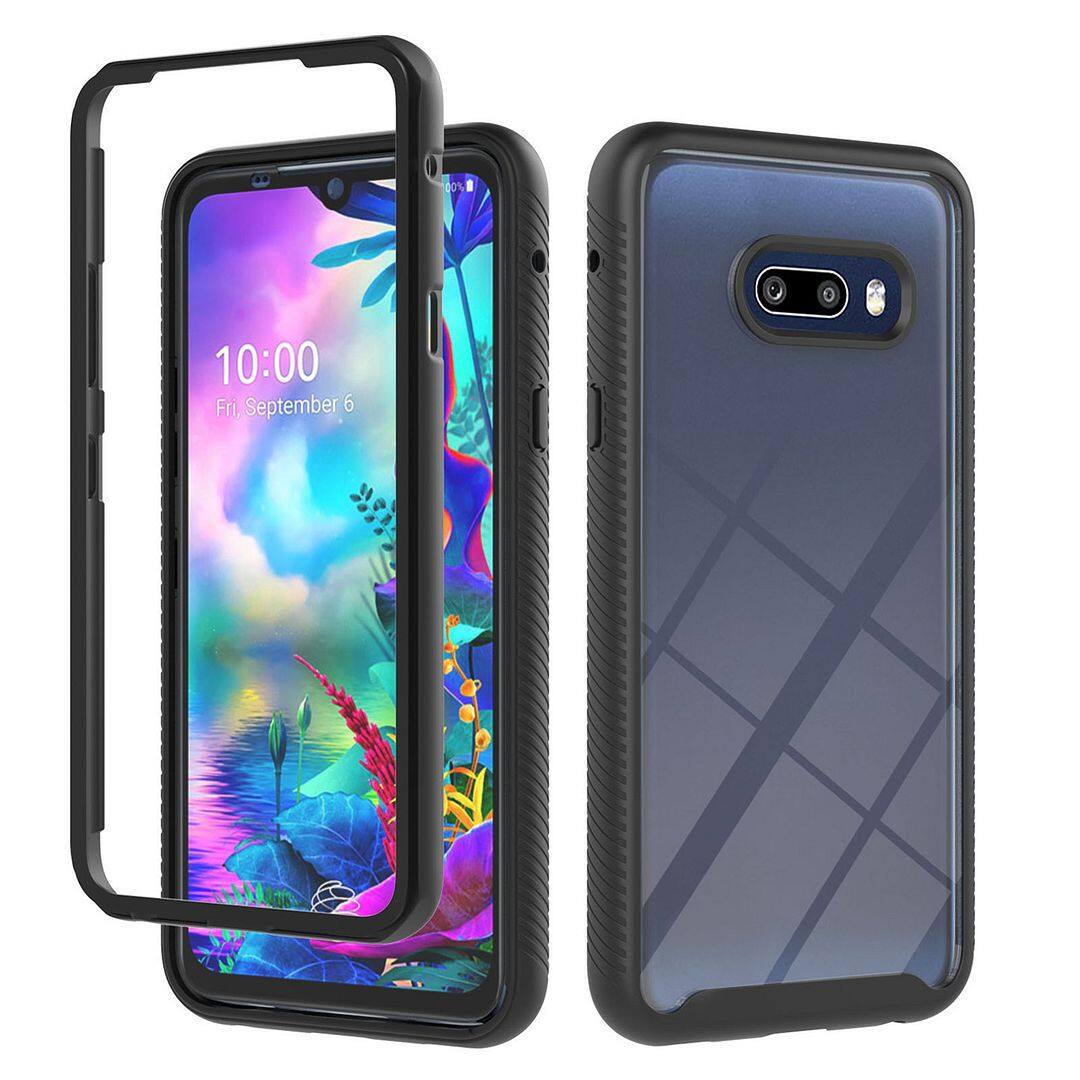 FAYANGRIES Dành Cho LG G8X ThinQ Ốp Lưng (6.4  ), 3in1 [TPU Mềm Và PC Cứng] Ốp Điện Thoại Trong Suốt Ốp Lưng Giáp Chống Sốc Đệm Da