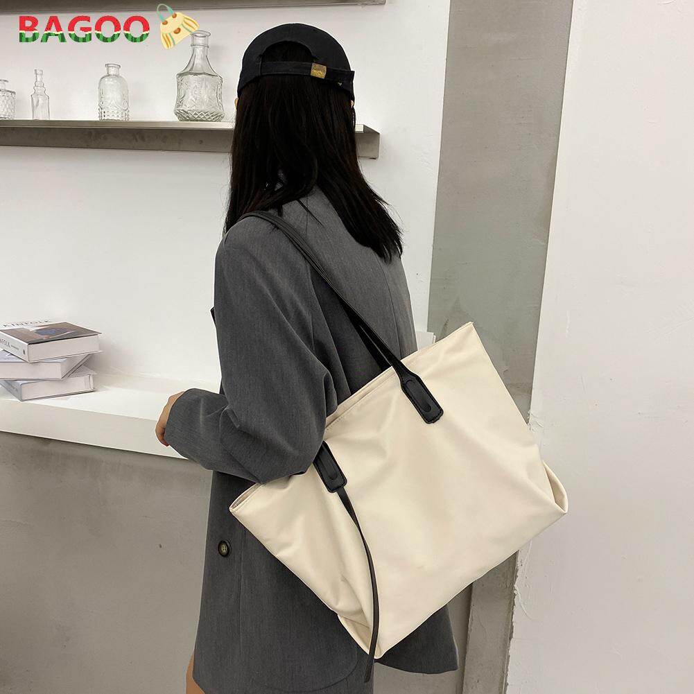 BAGOO Túi Xách Tay Nylon Chống Nước Thường Ngày Thời Trang Túi Đeo Vai Sức Chứa Lớn Cho Nữ Túi Tote Mua Sắm Du Lịch Hàng Ngày