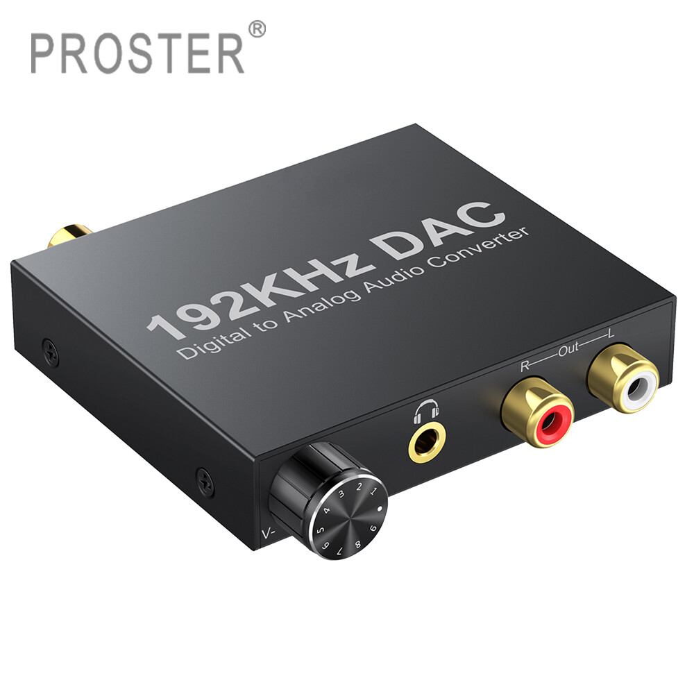 Bộ Chuyển Đổi Tín Hiệu Quang Kỹ Thuật Số Proster Sang Âm Thanh Nổi Tương Tự L/R 3.5Mm Bộ Chuyển Đổi Tín Hiệu Âm Thanh 192KHz