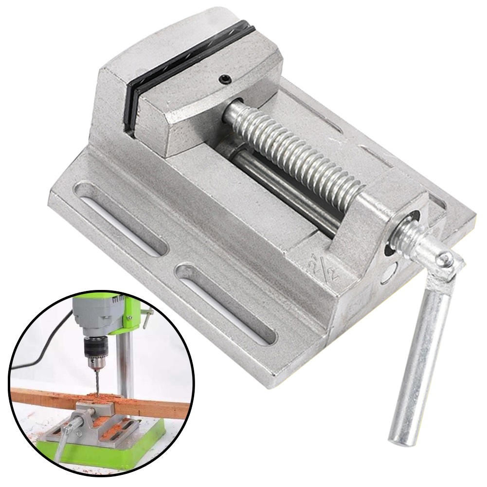 Máy khoan 2.5 inch vise hợp kim nhôm chịu lực cao ê-tô kẹp máy cho bệ khoan ép mini vice flat kìm mini kẹp bàn dụng cụ sửa chữa
