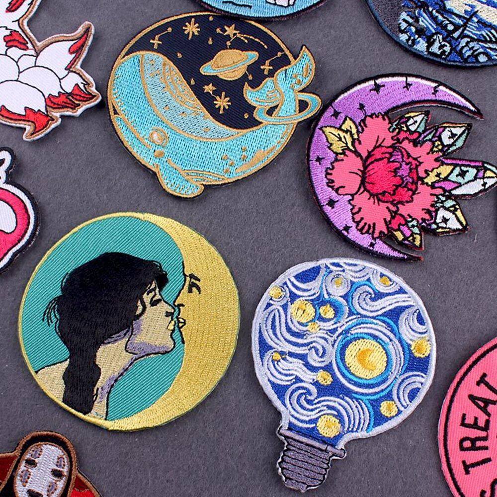 Toocolor spirited away miếng dán phù hiệu bằng vải may quần áo tự làm miếng dán miếng vá thêu quần áo miếng vá thêu