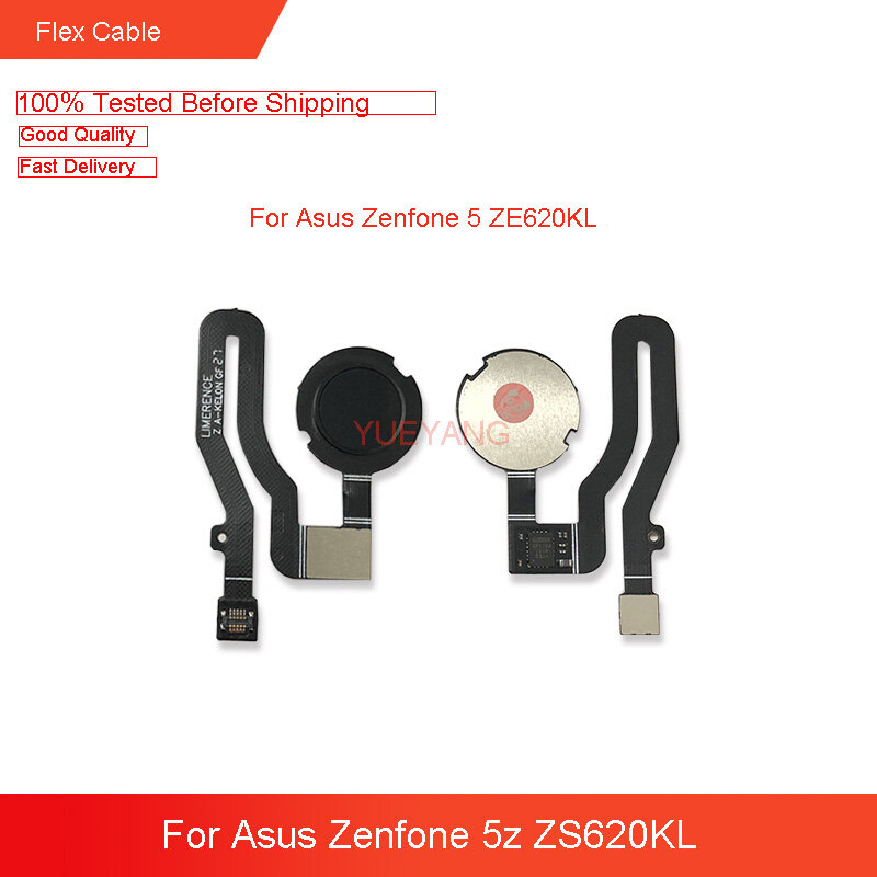 Thay thế cho Asus Zenfone 5Z zs620kl & Asus Zenfone 5 ze620kl cảm biến vân tay phím nút home Touch ID Cáp dẻo