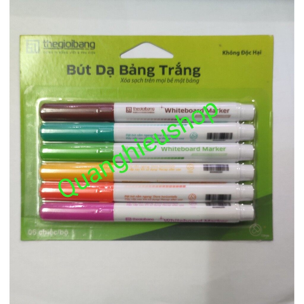 BÚT DẠ VIẾT BẢNG NHIỀU MÀU DÀNH CHO TRẺ EM ( BỘ 6 MÀU )