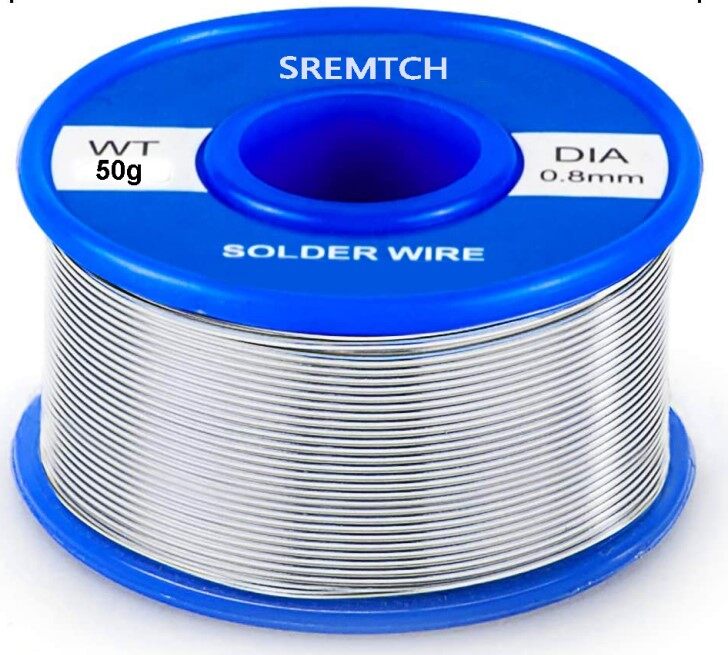 50g 0.8mm chì thiếc mới lõi nhựa thông dây hàn dây hàn dây hàn hàn thiếc đồng, cuộn dây đồng chì