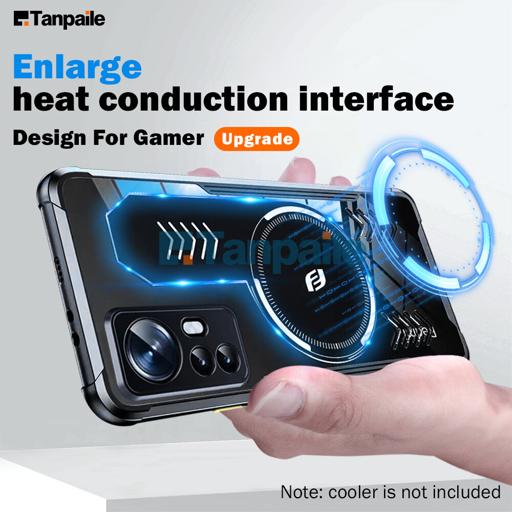 Tanpaile Ốp Nam Châm Làm Mát Cho Xiaomi 12 12S Mi 11 10 10S 9 Pro Ultra Lite Ốp Lưng Điện Thoại Tản 