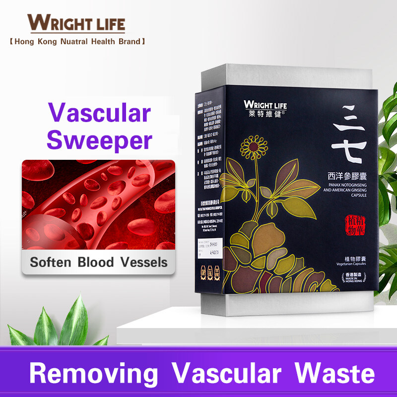 Wright Life Panax NotoginsengAmerican Ginseng Capsules Heart and Blood