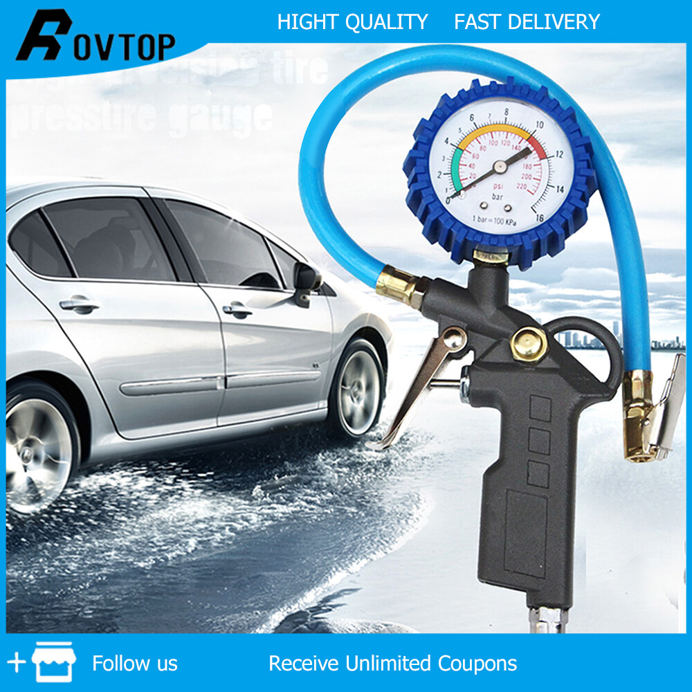 Rovtop Máy đo áp suất lốp với đồng hồ đo TG-3 độ chính xác cao cho xe hơi (Sản phẩm có nhiều phiên bản lựa chọn