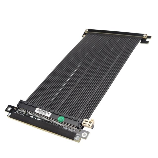Adt cáp riser pcie 4.0x16 màu đen thẻ video đồ họa rtx3090 cáp mở rộng linh hoạt gen4 riser pci-e tốc độ cao cho itx a4