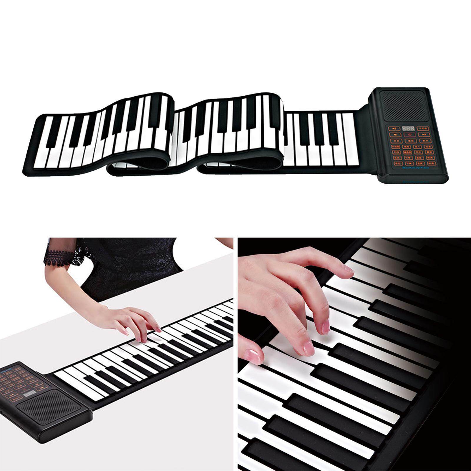 Xách tay 49 phím piano cuộn linh hoạt Silicone bàn phím mềm điện tử đàn  Piano cho bút chì học sinh trẻ em giáo dục sớm giáo dục | Lazada.vn
