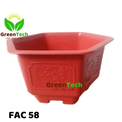 Chậu nhựa lục giác fac 58cm, chậu nhưa trồng cây
