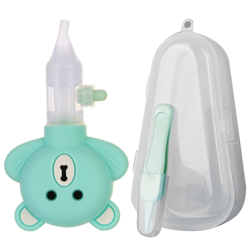 Trẻ em hút chân không hút sniffling thiết bị phim hoạt hình gấu silicone bé an toàn mũi sạch sơ sinh mũi máy hút bụi