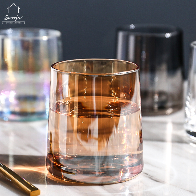 Cốc Thủy Tinh Sweetjar 300 Ml Cốc Đựng Nước Trái Cây Chịu Nhiệt Đồ Uống Nhiều Màu Đồ Thủy Tinh Cho Gia Đình Bữa Tối