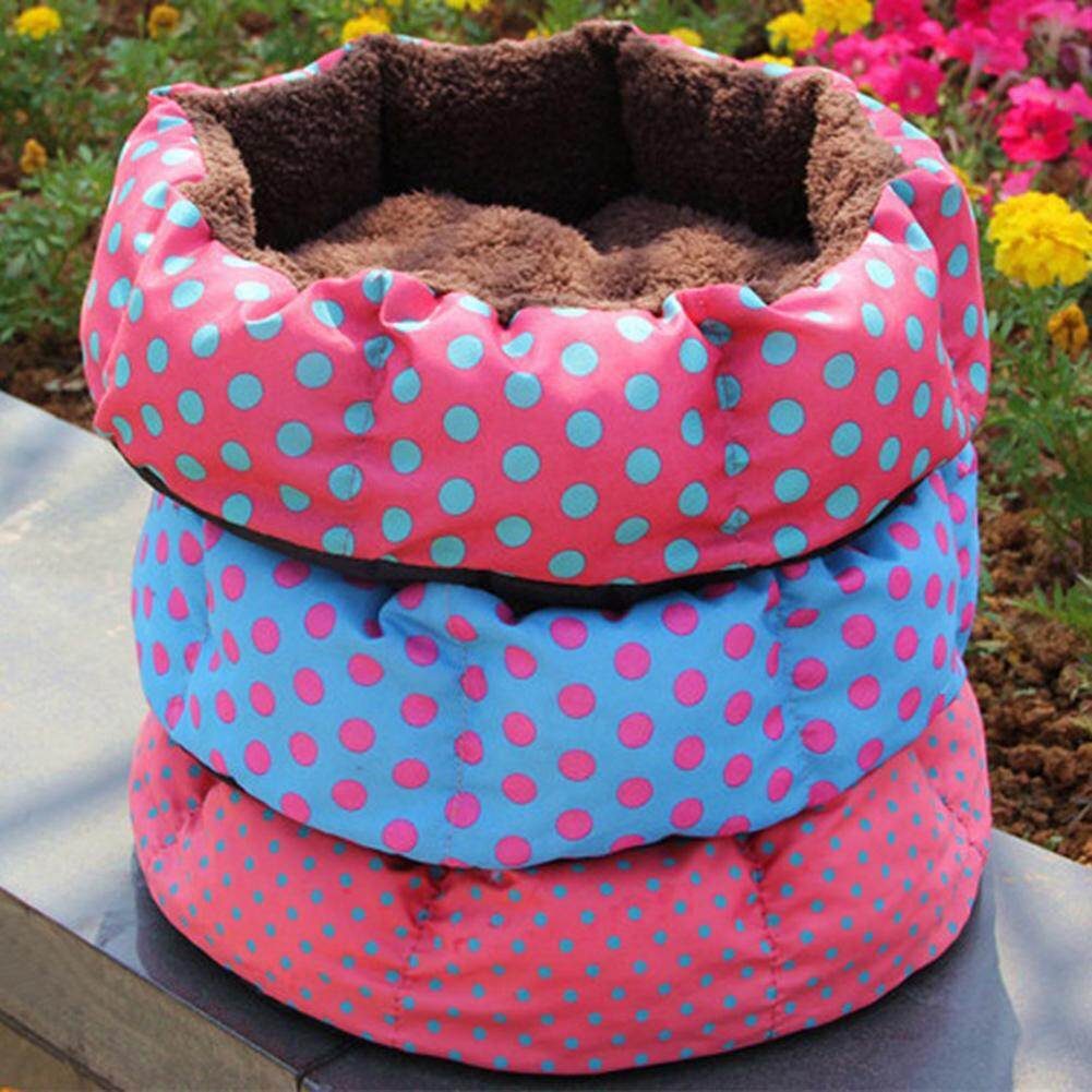 Huanhuang®Nhà Cho Chó Mèo Chó Con Mùa Đông, Giường Lông Cừu Dày Mềm Ấm Áp Con Chó Con Vật Cưng Giỏ Tổ Mat, Màu Sắc Ngẫu Nhiên S