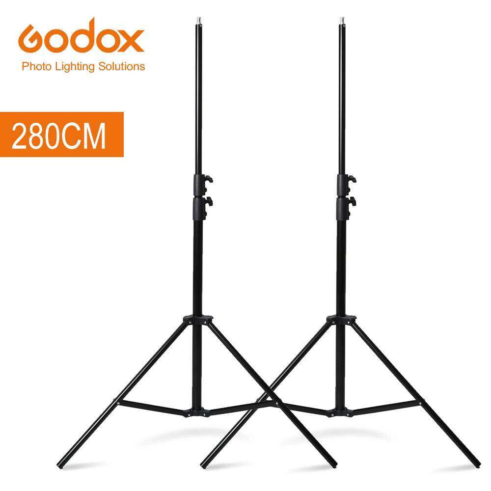 2X Godox 280 Cm 9FT Đèn Chụp Ảnh Đứng Cho Đèn Flash Nhấp Nháy Ánh Sáng Liên Tục