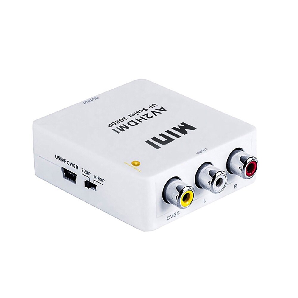 Hộp chuyển đổi video av sang hdmi mini bộ chuyển đổi av2hdmi rca av hdmi cvbs sang hdmi máy chiếu cho hdtv tv ps3 ps4 pc dvd xbox