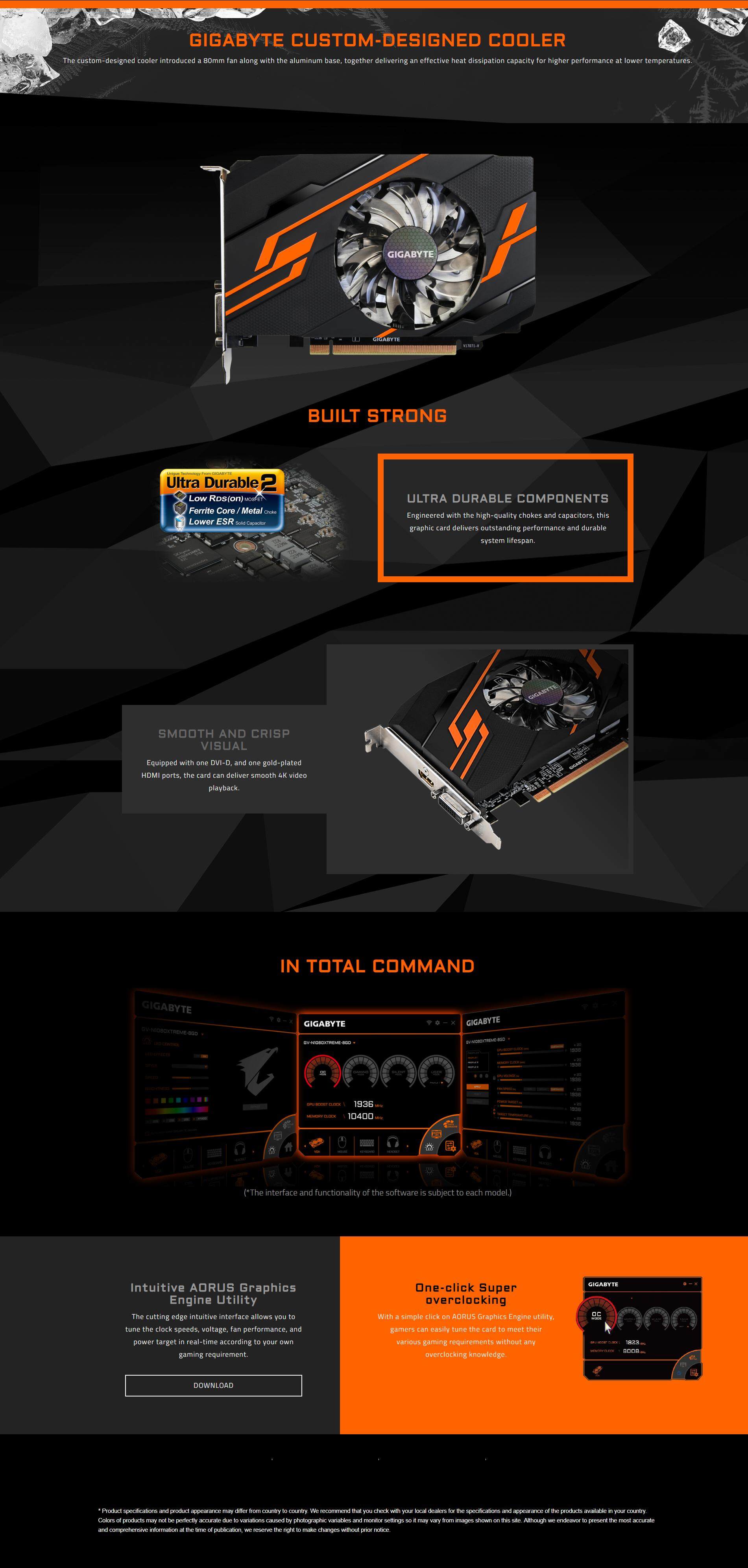 ph&co PC Depot. GIGABYTE GT1030 OC 2GB DDR5 64BIT GRAPHICS CARD GV