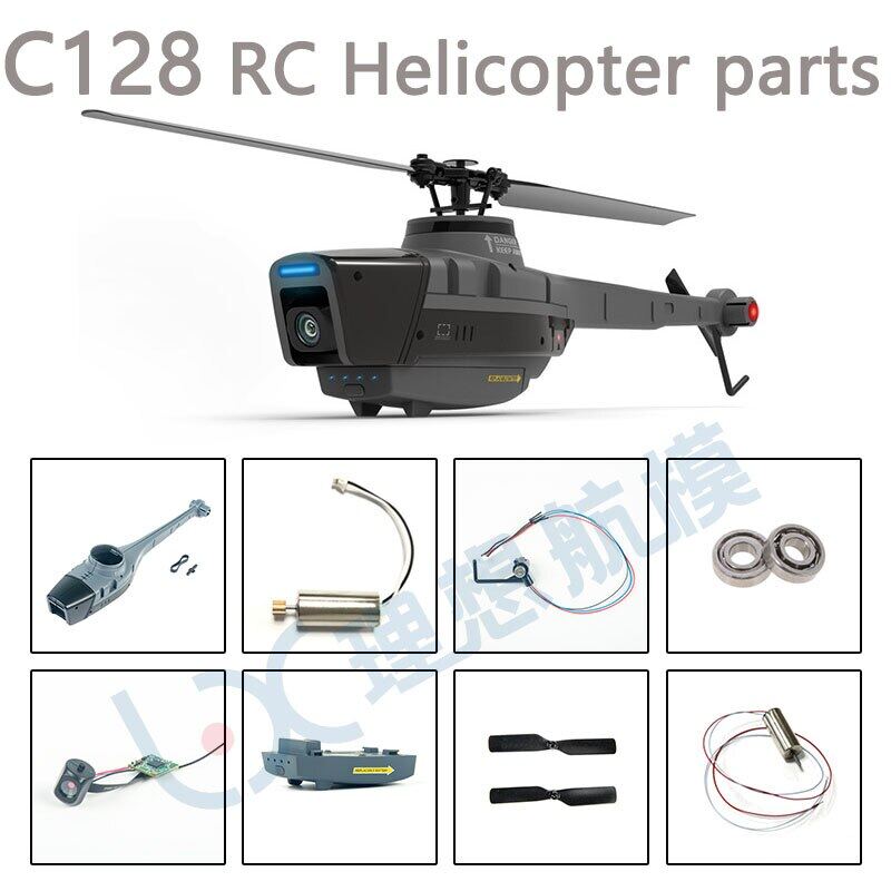 C128 bộ phận máy bay trực thăng điều khiển từ xa chính cánh quạt đuôi pin