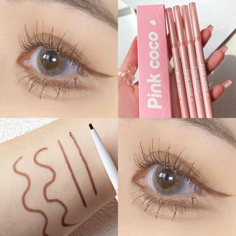 Pinkcoco Bút Kẻ Mắt Dạng Gel Mềm Lâu Trôi Bút Kẻ Mắt Màu Trang Điểm Mắt
