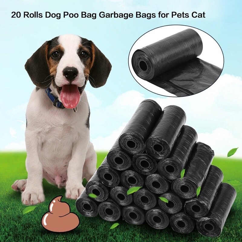 Cuộn 15 túi rác mini dọn phân chó mèo