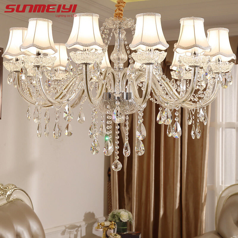 SUNMEIYI Modern LED Crystal Chandeliers Lighting Fixtures Luxury lustre de cristal Lights Chandeliers For Living Room Bedroom ราคา 8,008 บาท*ส่งฟรี