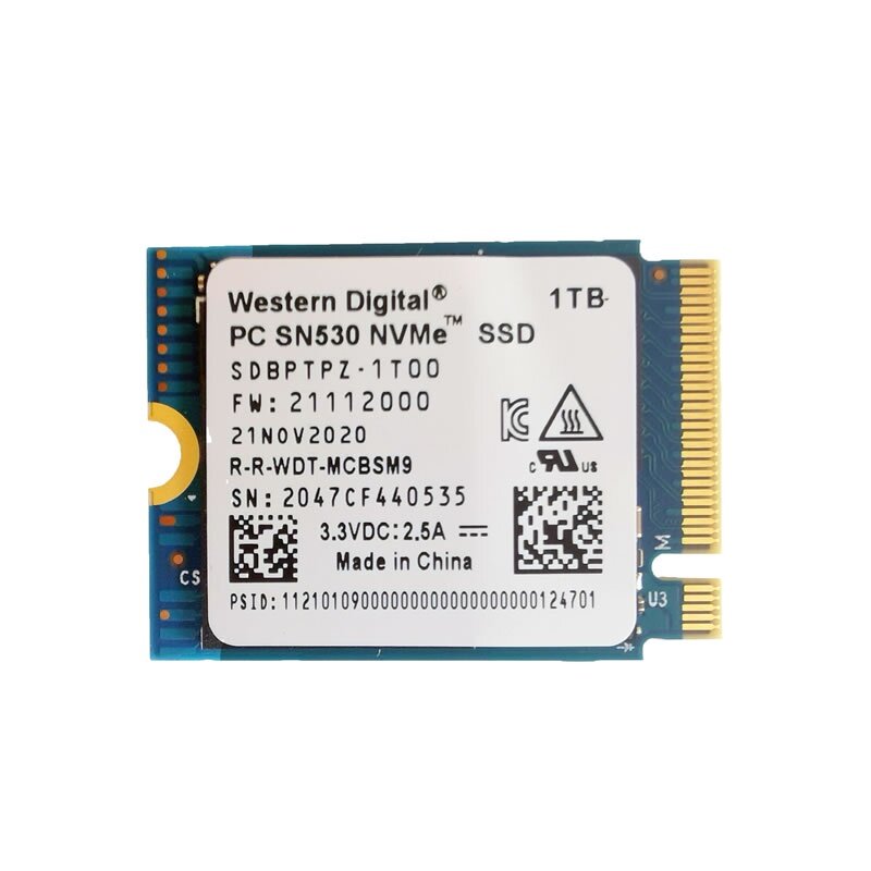 Western Digital WD SN530 1TB 2230 SSD 1TB NVMe PCIe For