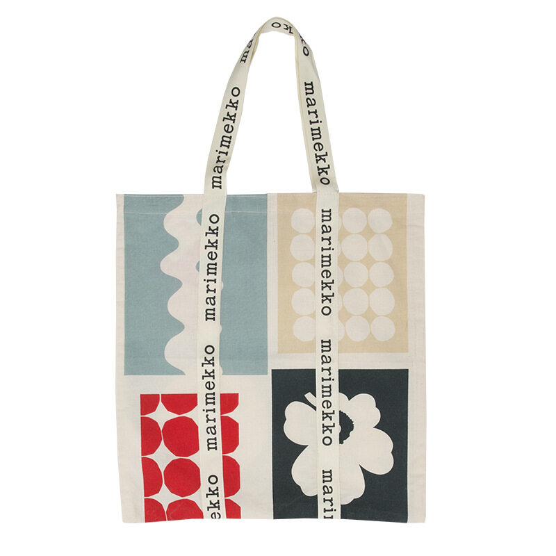 Marimekko Túi Tote Đồng Sáng Tạo Kỷ Niệm 70 Năm Túi Đeo Vai Vải Bố Túi Xách  Tay In Chữ Túi Tote Marimekko 