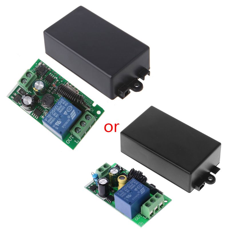Mô đun công tắc điều khiển từ xa không dây ac 220v 1ch rf 433mhz rơ le mã học tập