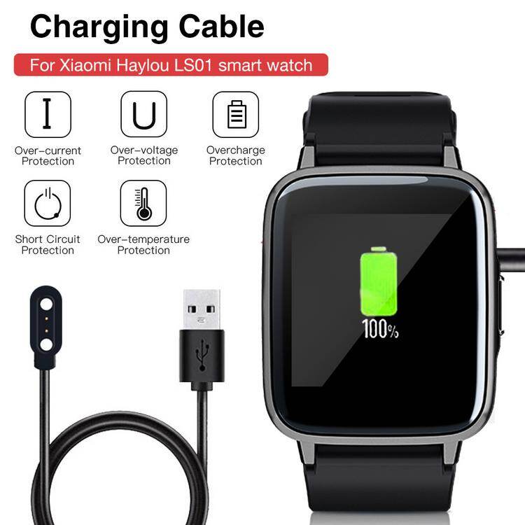 Thay Thế Cáp Sạc Đồng Hồ Thông Minh Dây Cáp Từ Tính Bộ Chuyển Đổi Đế Sạc Dành Cho Xiaomi Haylou LS01