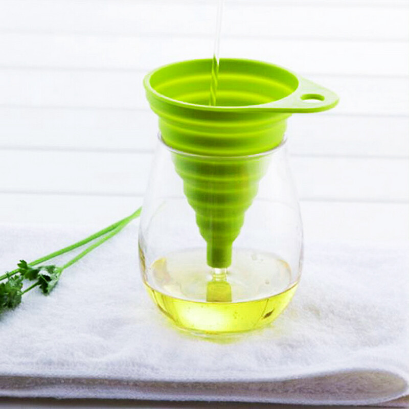 Phễu Tiện Ích Kiểu Gấp Gọn Phễu Tiện Dụng, Mini Silicone