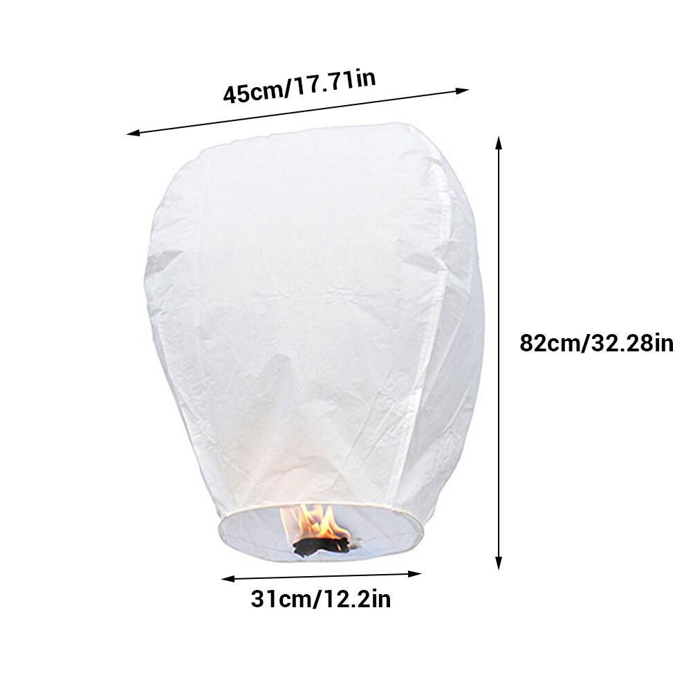 Kavn Chinese Lanterns Flying Paper Lanterns Biodegradable Fire