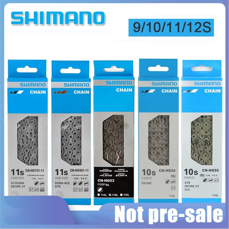  SHIMANO Xích Xích Tốc Độ MTB Xe Đạp Đường Trường 8 9 10 11 Xích Chính Hãng Thông Dụng IG51  HG53  HG73  HG54  HG95  HG701  HG901 M8100 