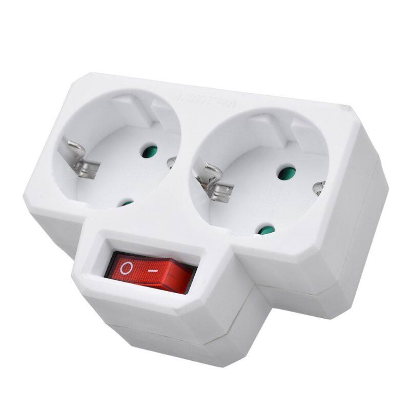 Ổ Cắm Chuyển Đổi Nhiều Ổ Cắm Tiêu Chuẩn EU 250V 16A, Với Công Tắc Ổ Cắm Ổ Cắm Bộ Chuyển Đổi Nguồn Điện