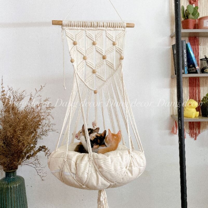Võng, xích đu mèo đáng yêu phụ kiện chăm sóc thú cưng cho mèo lớn