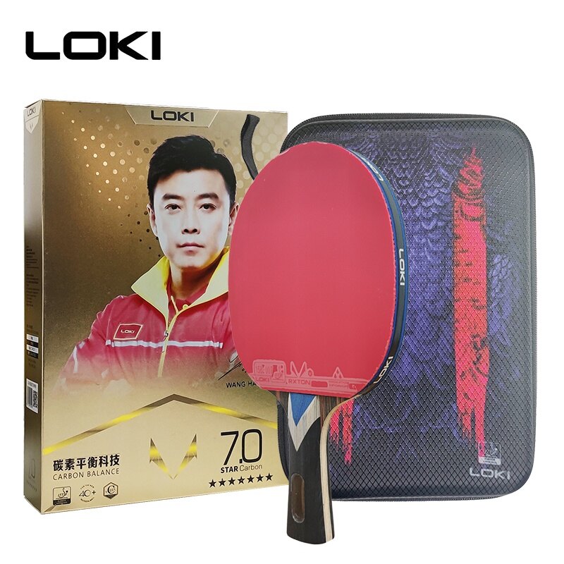 Loki vợt bóng bàn chuyên nghiệp 7 sao vợt bóng bàn công nghệ carbon vợt bóng bàn thi đấu để tấn công nhanh