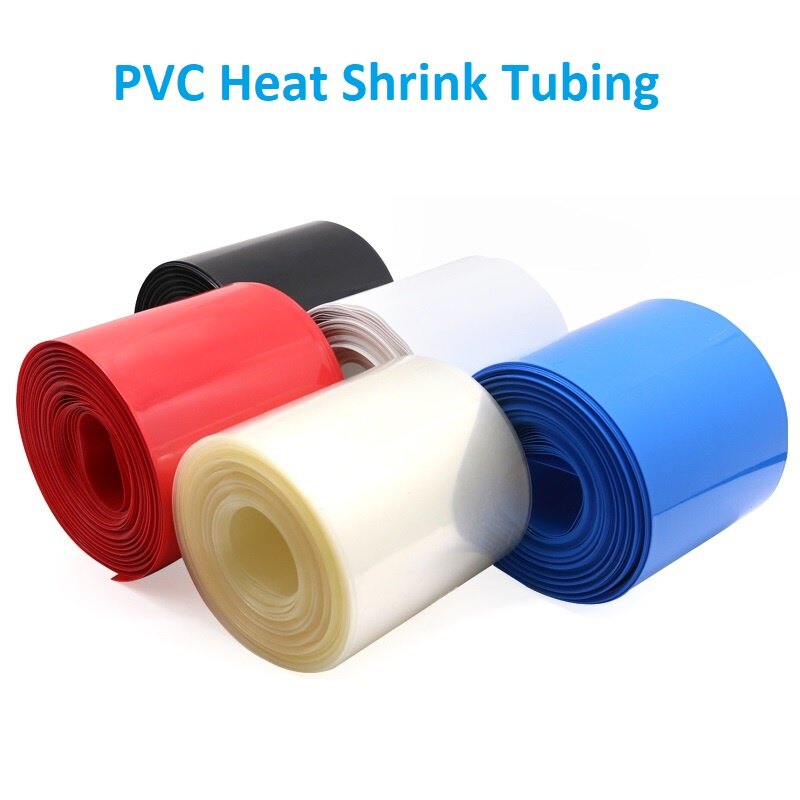 Ống Co Nhiệt PVC Đường Kính 130Mm Chiều Rộng 83Mm Màng Bọc Cách Nhiệt Gói Bảo Vệ Vỏ Bọc Dây Cáp-3 Mét