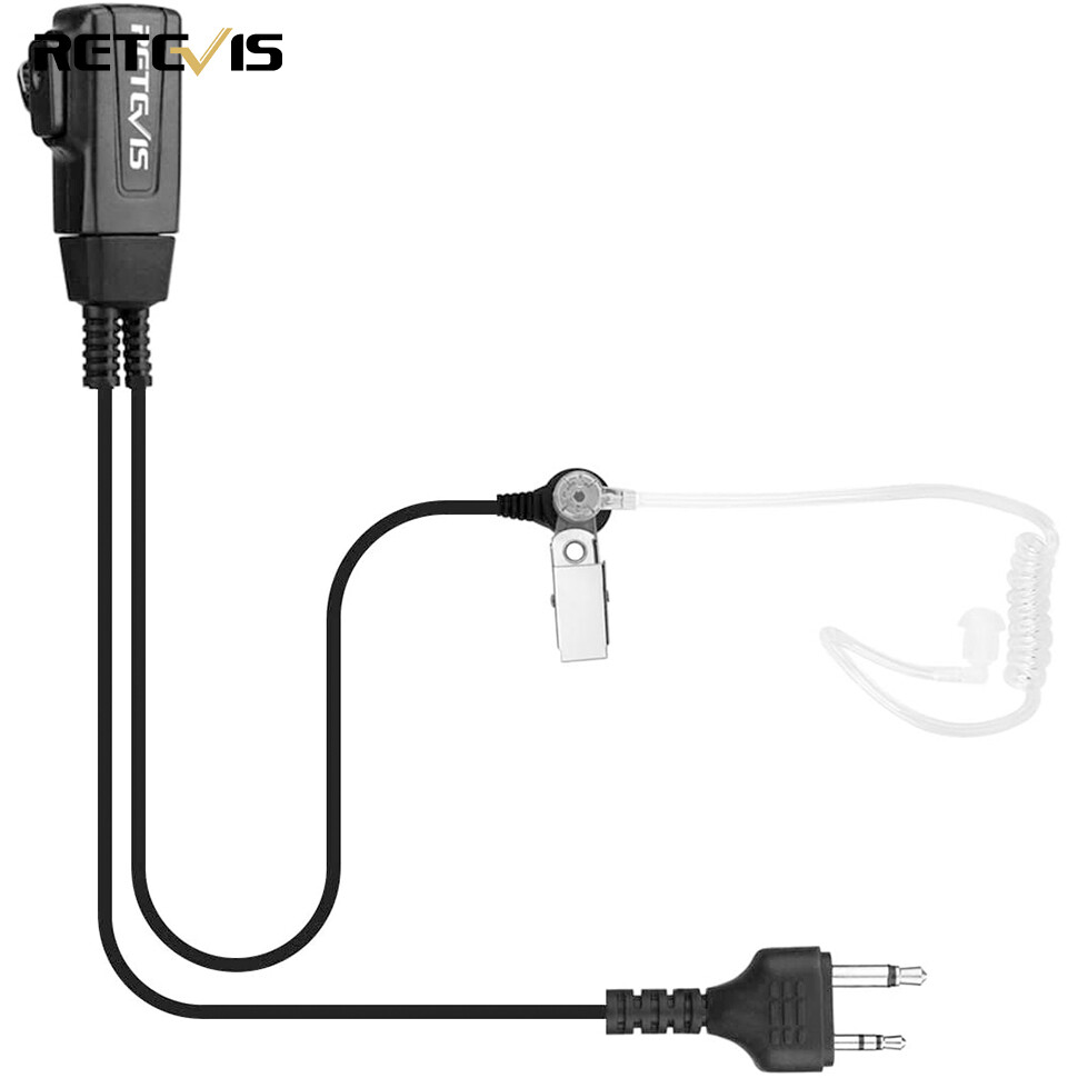 Retevis tai nghe bộ đàm ống âm thanh an toàn có mic, tương thích với tai nghe bộ đàm hai chiều midland gxt1000vp4 gxt1050 lxt600vp3 lxt118, tai nghe bộ đàm rảnh tay