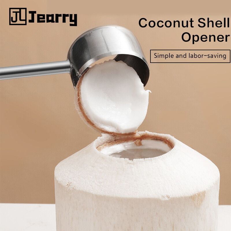 Jearry dụng cụ mở dừa bằng thép không gỉ 430 dụng cụ mở lỗ dụng cụ nhà bếp