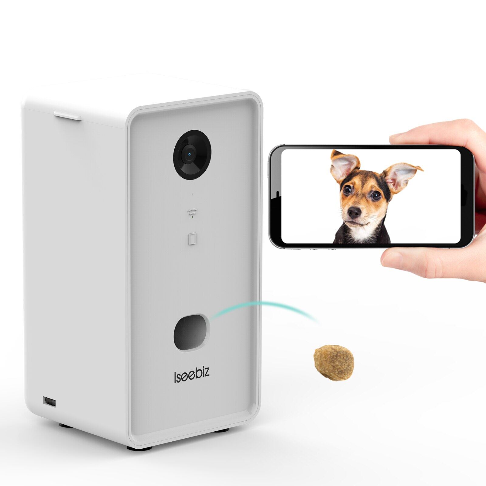 pet treat feeder with camera