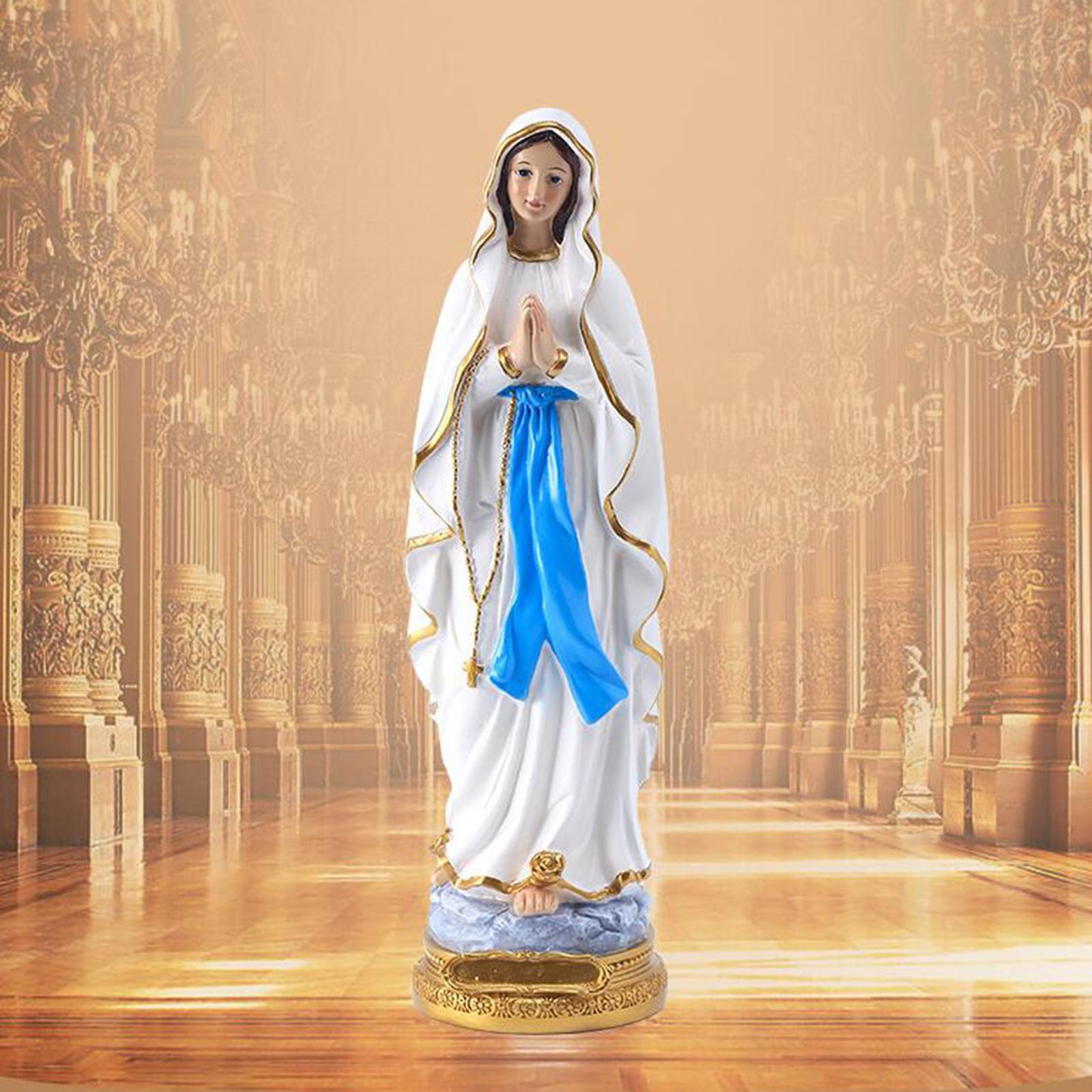 💥Dream Best🔥 Handpainted Praying Madonna Virgin Mary Statue Catholic for Porch Decor