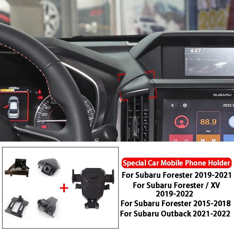 Giá đỡ điện thoại di động có thể điều chỉnh cho subaru forester xv outback 2015-2022 giá đỡ gắn lỗ thông gió tạo kiểu cho xe hơi giá đỡ điện thoại di động