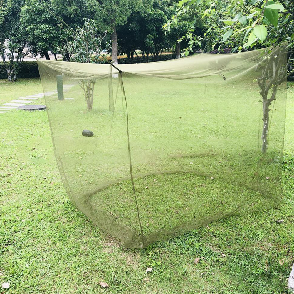 Redcolourful Camping Mosquito Net Portable Dense Mesh Foldable Outdoor Travel Tent Army Green Mosquito Net ราคา 143 บาท*ส่งฟรี
