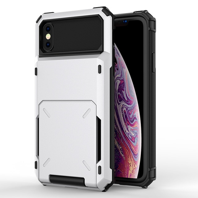 Flip cover card holder case for apple iphone 11 pro max x xr xs 6 6s 7 8 plus se2 12 mini credit pockets absorption hard coque