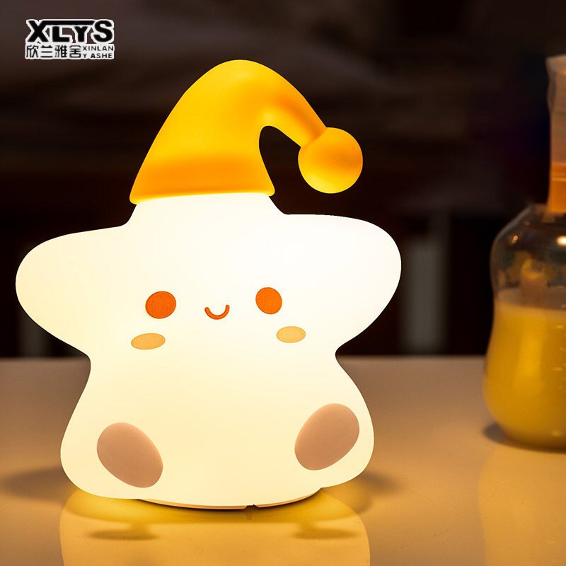 XINLANYASHE đèn ngủ silicon Đèn bàn LED, đèn phòng ngủ, đèn trang trí phòng, đèn ngủ, đèn ngủ, đèn phòng ngủ