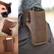 Julia Vintage Phone Holster Belt Pouch - PU Leather