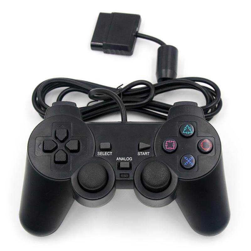 Nâng cấp ps2 điều khiển, có dây gamepad tay cầm trò chơi sốc đôi, đối với play station 2 giao diện điều khiển