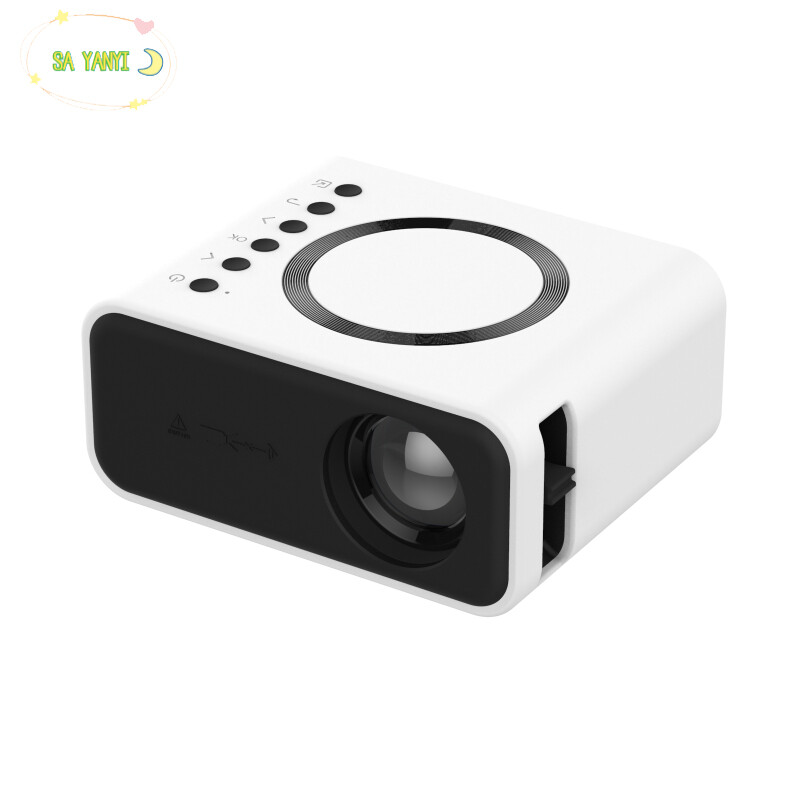 Yt300 mini máy chiếu di động đầy đủ chiếu hd màn hình kích thước 16-100 inch di động ngoài trời máy chiếu phim cho điện thoại ổ đĩa phát lại